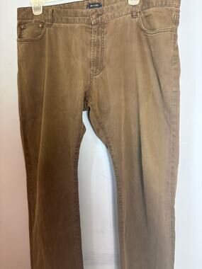 SAND Copenhagen Mens Brown Twill Pants Size 38×34 Designer Casual